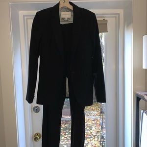 Banana republic black stretch suit